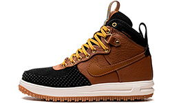 Nike Lunar Force 1 Duckboot Brown с мехом