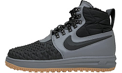Nike Lunar Force 1 Duckboot Grey Black с мехом