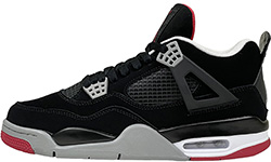 Nike Air Jordan 4 Retro Black с мехом