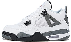 Nike Air Jordan 4 серо-белые