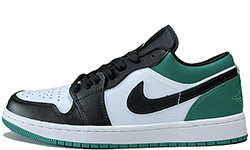Nike Air Jordan 1 Low White Black Mystic Green