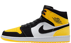 Nike Air Jordan 1 Mid Yellow Toe Footasylum