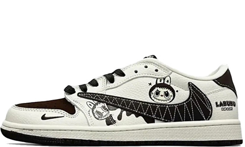 Nike Air Jordan × Labubu Black White