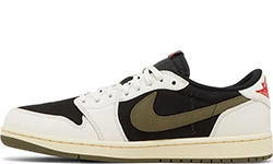 Nike Air Jordan 1 Retro Low x Travis Scott Olive