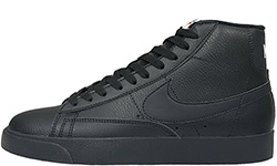 Nike Air Force 1 Blazer Mid 77 Vintage All Black с мехом