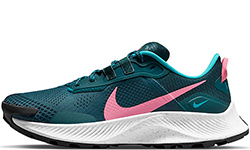 Nike Pegasus Trail 3 Зеленые с розовым