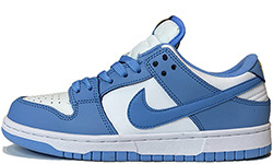 Nike SB Dunk Low Unc Белые с голубым
