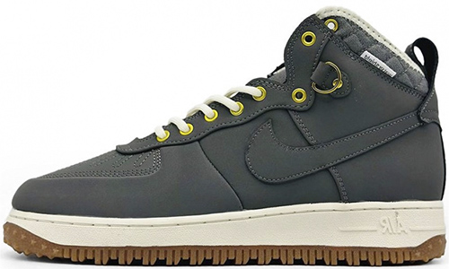 Nike Air Force 1 Duckboot Anthracite Gum Зимние